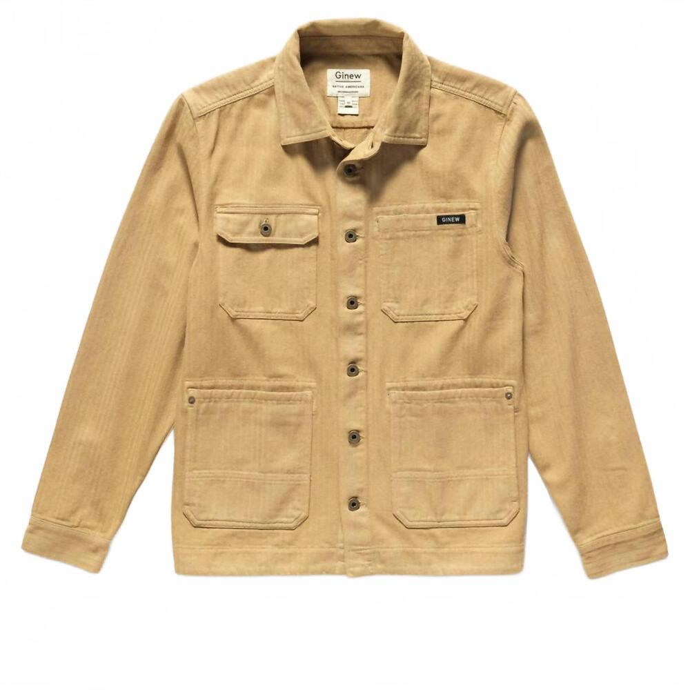 NEW GINEW unisex barn long sleeve jacket in brown